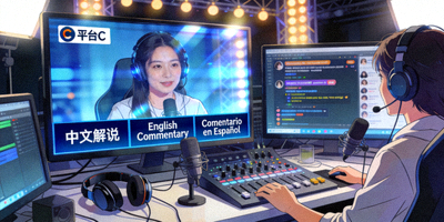 平台C多语言解说直播场景